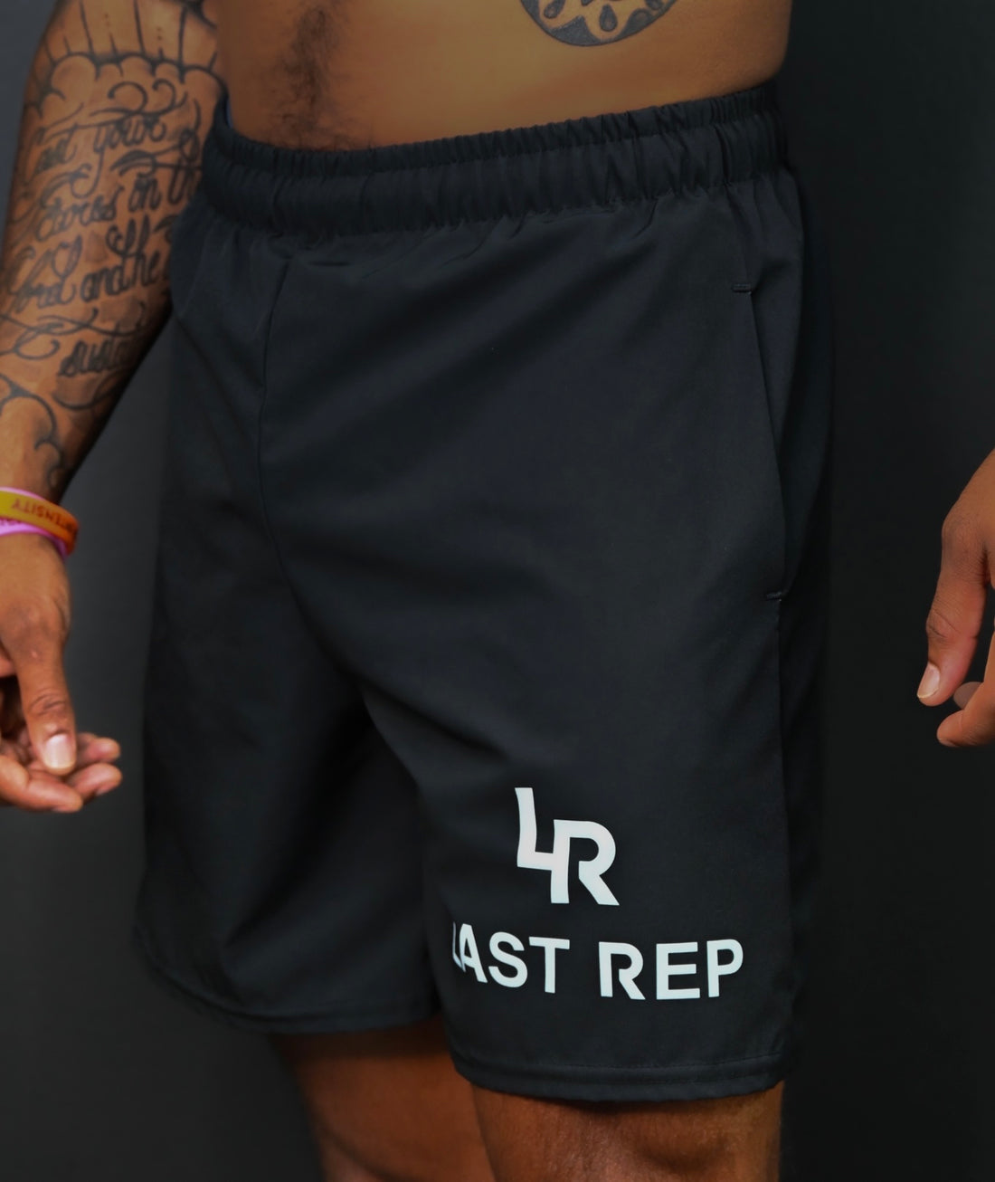 Black Mesh Shorts