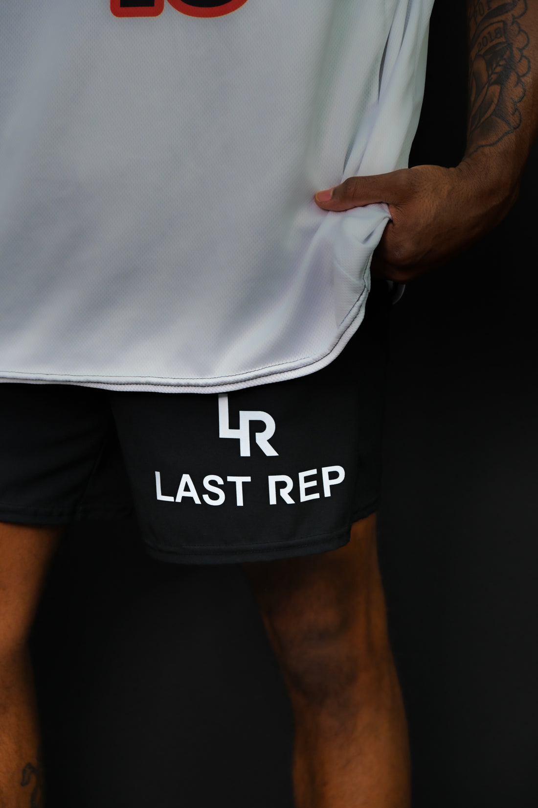 Black Mesh Shorts